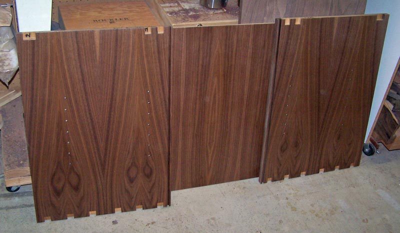 Sides and back of lower cabinet