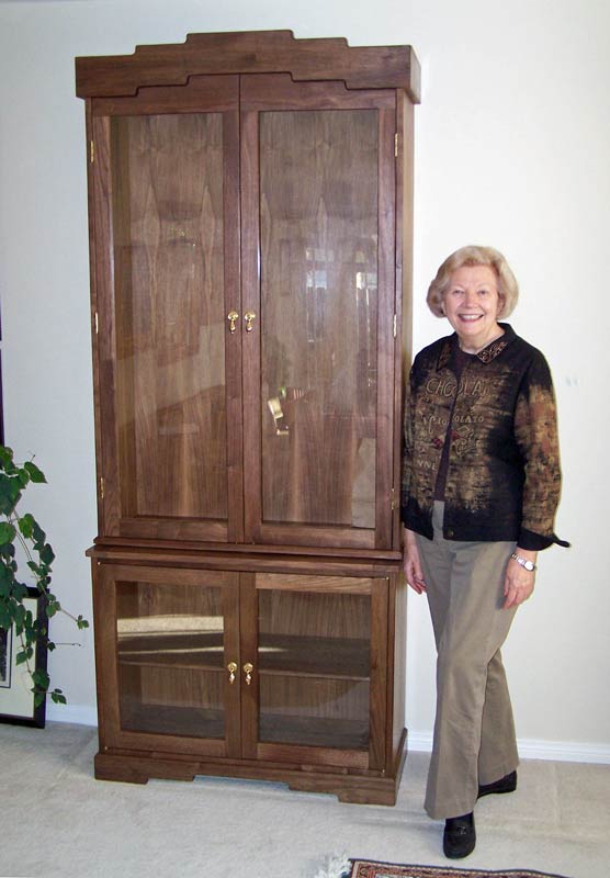 Judy and finished cabinet