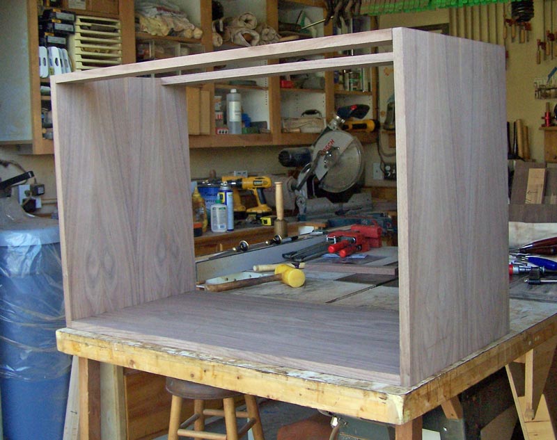 Lower cabinet in progress