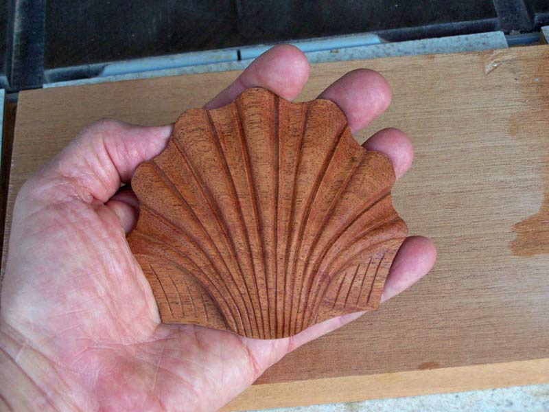 Shell with finish on it