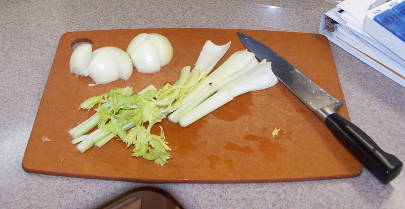 Ingredients for cooking the chicken