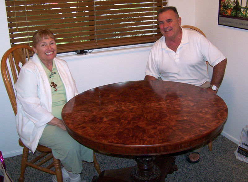 Jack and Penny with their table